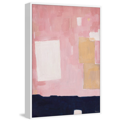 Pink Skies by Parvez Taj - Floater Frame Painting on Canvas
