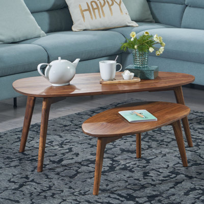 Macau Solid Wood 3 Legs Coffee Table