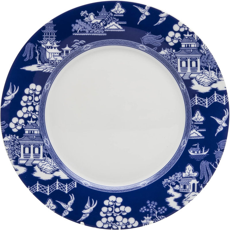 Ensemble de 4 assiettes à dessert / à salade de 7,5 po Blue Willow