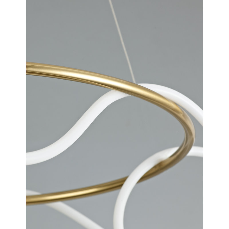 1 - Light Gold LED Geometric Pendant