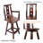 Rustic Bar Stool - Fir Wood Construction