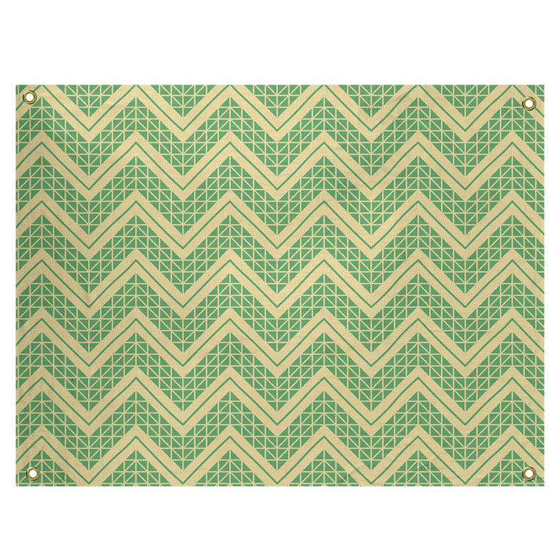 Tapisserie Stephenie, H 26 po x l 36 po, Jaune / vert