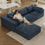 Canapé Cloud, tissu velours côtelé, sièges profonds, conception à deux couches, coussin amovible-123089858-123089860