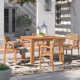 Yasira Square 4 - Person Outdoor Dining Set with Cushions