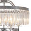 Glam 6-Light Geometric Polished Chrome Circular Crystal Chandelier 