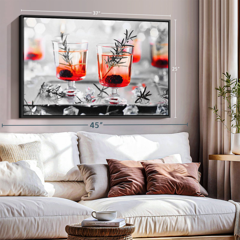 Impression sur toile Blackberry Whiskey, H 25 po x l 37 po