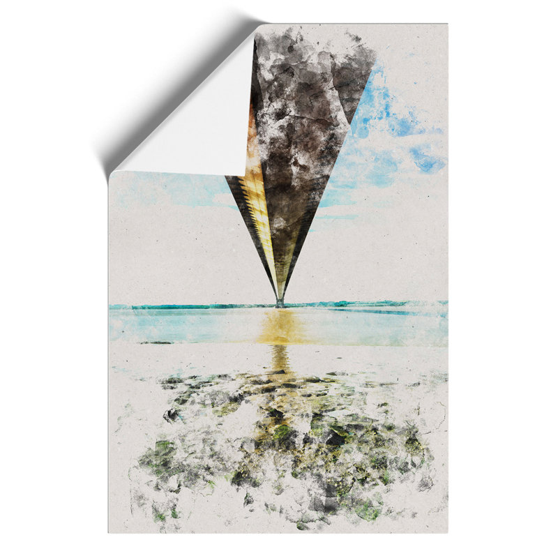 Humber Bridge Watercolour - Frameless Print, 30cm H x 21cm W x 0.1cm D