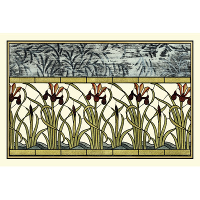 Stained Glass Flowers III by Vision Studio - Wrapped Canvas Print