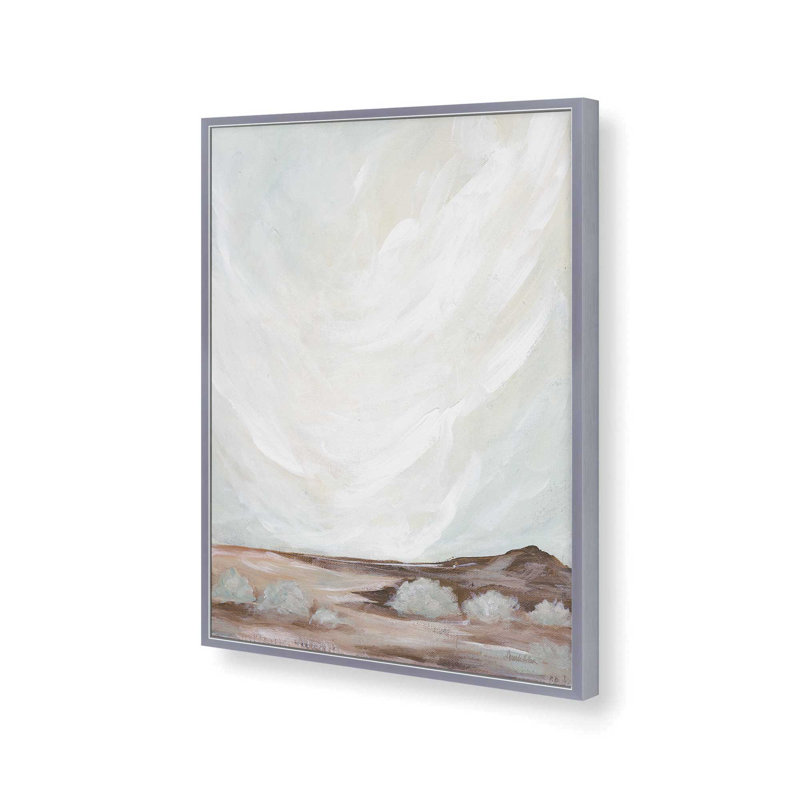 «Just Breathe» par Amanda Hilburn, reproduction d'art, L 12 po x H 16 po, Argent, Impression encadrée