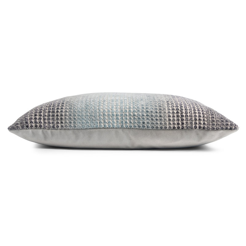 Morpho Square Woven Jacquard Pillow, 22"H x 22"W, Storm