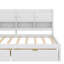 Lit de jour en bois en L avec sept armoires de rangement et deux tiroirs, lit multifonctionnel avec table d'étude-115146806-115146805