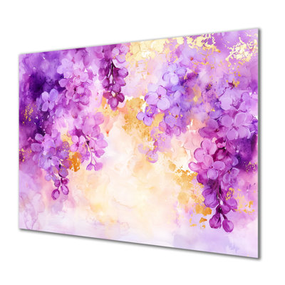 Purple Lilac In The Botanical Gardens IV - Lilacs Metal Wall Decor, Traditional Metal Print