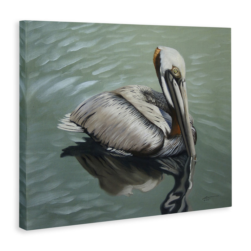 «Pelican Lake Reflection» par D. Rust, H 16 po x l 20 po