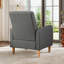 68cm Wide Modern Fabric Armchair with Wooden Legs and Soft Upholstered Seat (Set of 2)-705223364