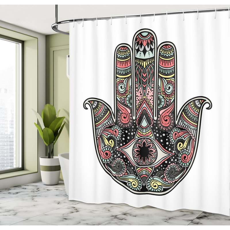  Rideau de douche avec crochets inclus, H 84 po x l 69 po, Rosé corail