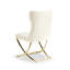 Chaise d'appoint rembourrée en similicuir Riddick-31014666-31014662