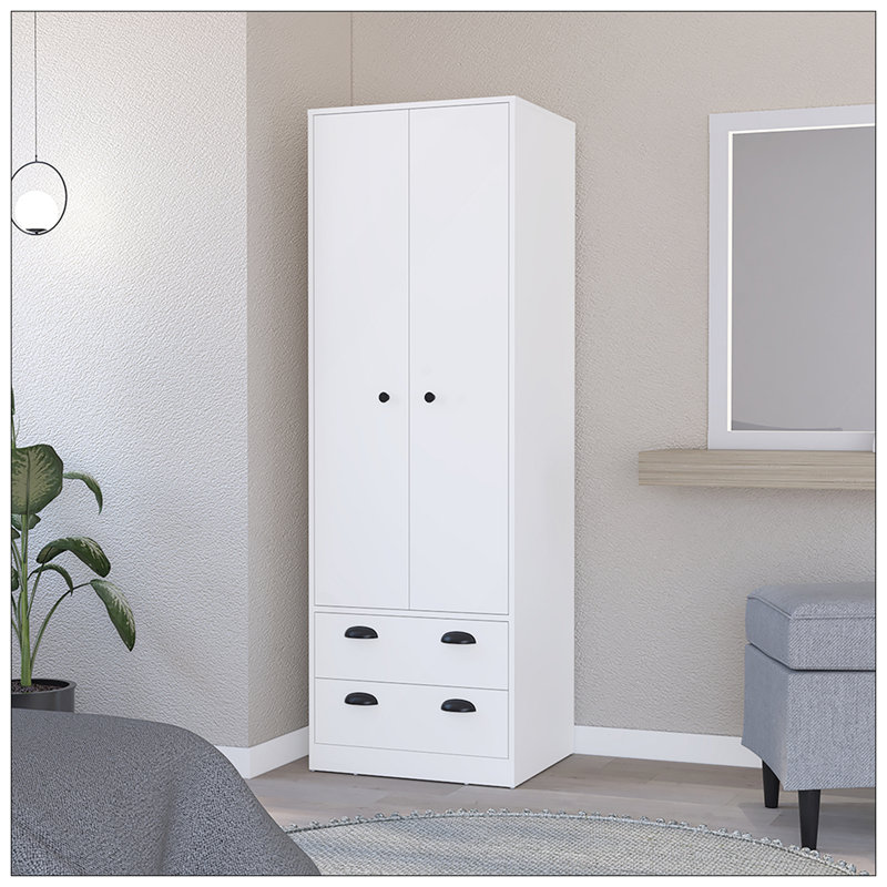 Armoire Hobbs, chambre à coucher, blanc