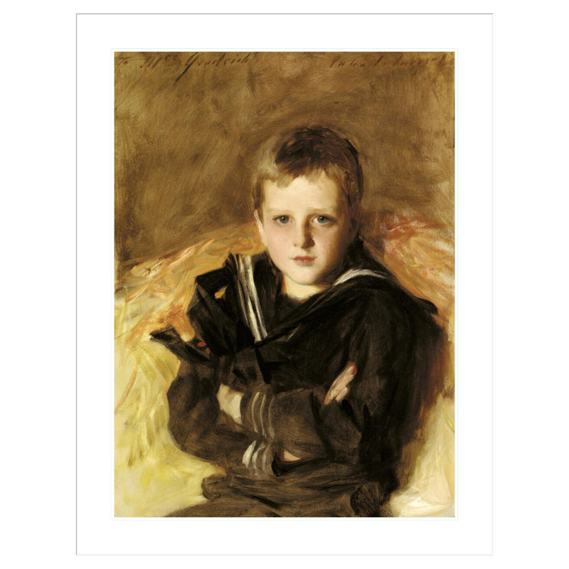 Portrait de Caspar Goodrich par John Singer Sargent, impression giclée sur cadre, H 41,5 po x l 32,37 po