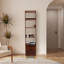 Grande étagère de rangement autoportante autoportante avec tiroir et 4 tablettes ouvertes pour le bureau personnel-1809315953