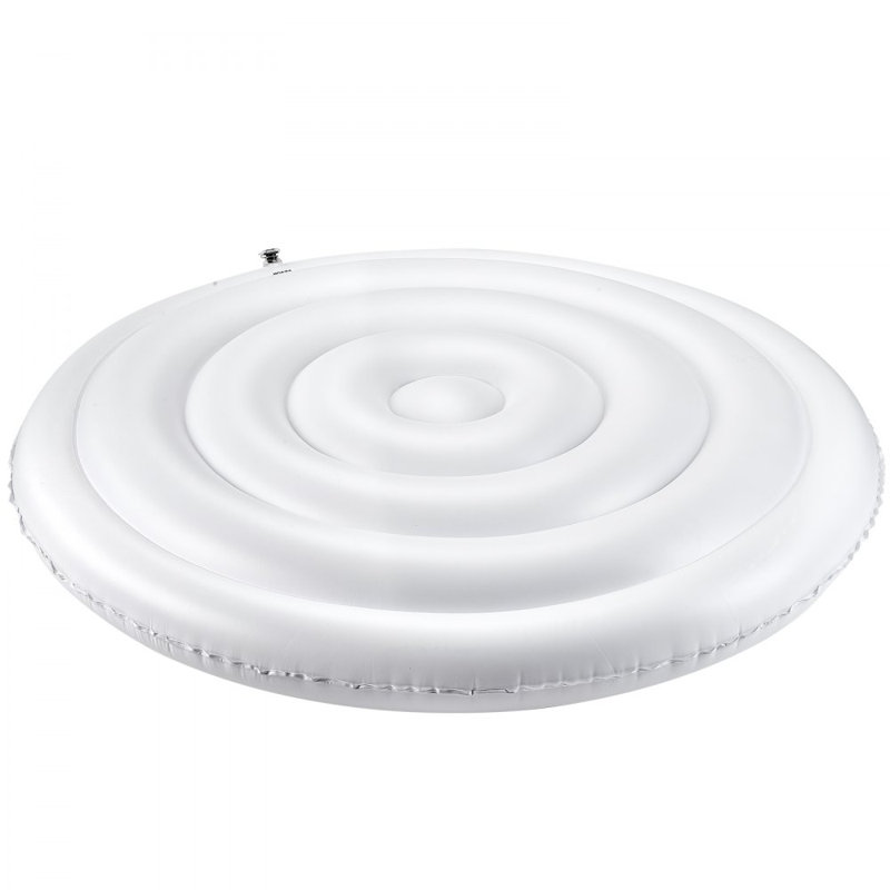 Couvercle de spa gonflable Couvercle rond imperméable et blanc, H 9 po x l 64,8 po x P 64,8 po