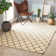 Tiles Navy Handwoven Jute Rug