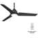 54" Java 3 - Blade Outdoor LED Standard Ceiling Fan with Remote Control and Light Kit Included