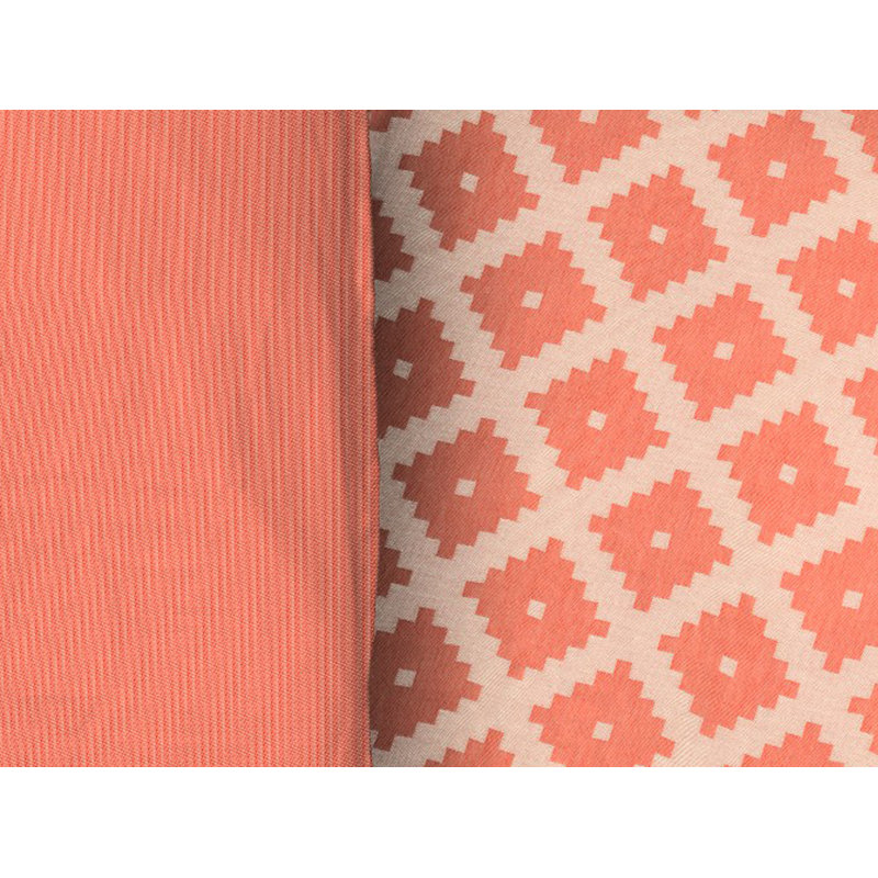 Esteban Geometric Shapes Duvet Cover Set with Pillowcases Included, Single - 1 Pillowcase (80 x 80 cm), Orange