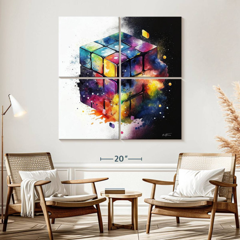 Senne Rubik, 57" H x 57" W