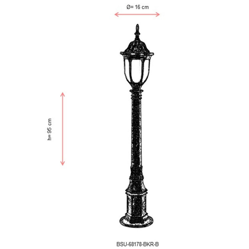 Lampe sur pied fantaisie 37 po Minner