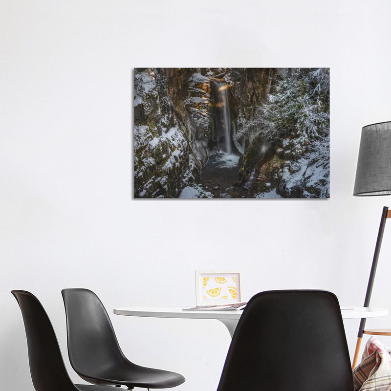 Hidden Falls at Mt Rainier 1 Piece Wrapped Canvas Wall Art, 101.6 cm H x 66.04 cm W x 1.91 cm D