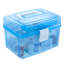 Panier en plastique bleu
