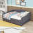 Upholstered Daybed with Trundle and LED Lights-202597667-202597666