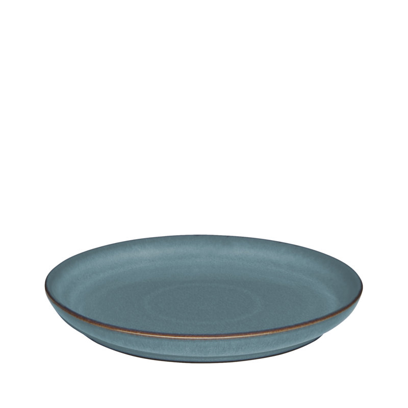Assiette moyenne bleu azur