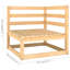  Ensemble de salon de jardin modulaire en bois de pin massif naturel