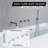 Triple Cross Handle Bathtub Faucet,Waterfall Bath Tub Faucet with Handheld Shower-64611156