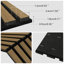 Panneaux muraux acoustiques à lattes de bois 94,5 po x 23,6 po, panneaux muraux en bois à lattes 3D-128941067