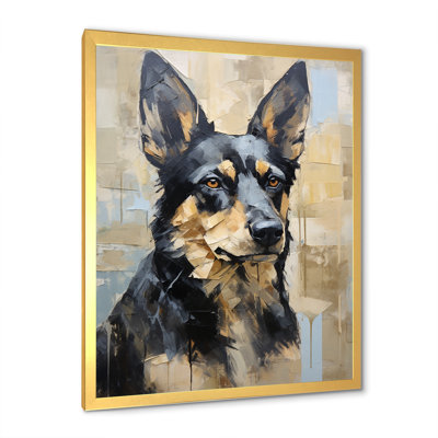 " Funny German Shepherd Portrait "