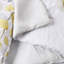 Édredon simple TG - imprimé botanique à feuilles grises jaunes, microfibre douce, drap-housse à poche latérale, comprend édredon, taies décoratives, draps, taies d'oreiller, collection de literie relaxante Modern &-122455643