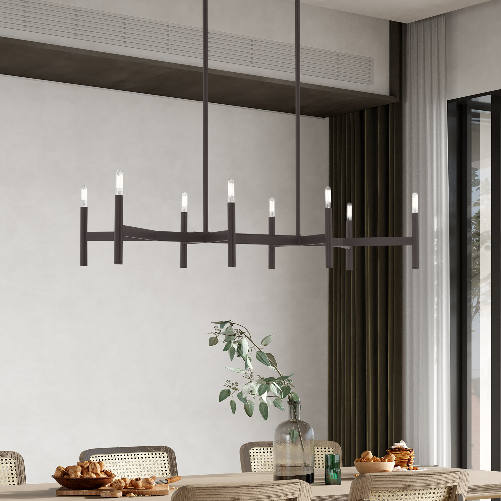 Martella 8-Light Chandelier, Bronze