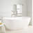 Winifred 71" Solid Surface Soaking Freestanding Tub with Integrated Drain and Overflow