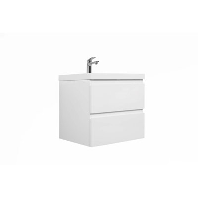 Meuble-lavabo flottant avec lavabo