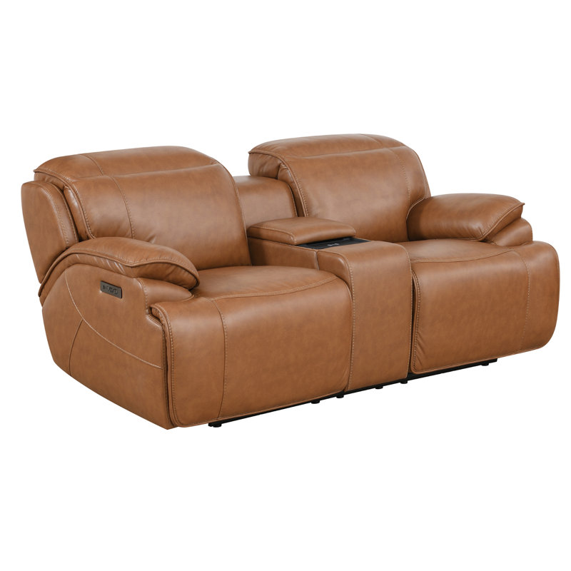 Manhattan, 2 Pieces Livingroom Set, Faux Leather Dual Power Recliner Loveseat with Power Adjustable Headrest