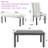 6 - Piece Modern Dining Table with Bench Set-1796602500