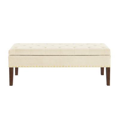 Banc capitonné avec rangement