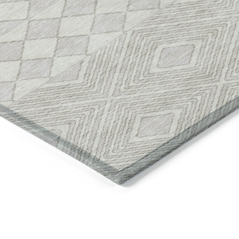 Lamanna Washable Geometric Indoor / Outdoor Rug, Rectangle 10' x 14'