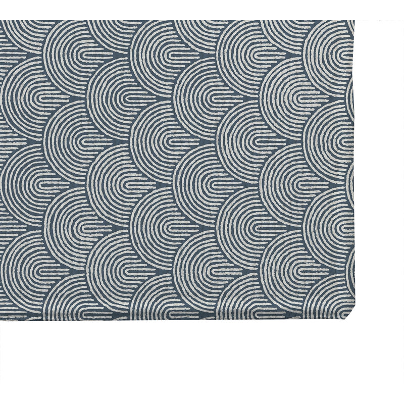 Rolling Humps Outdoor Doormat, Blue, 21" W x 34" L