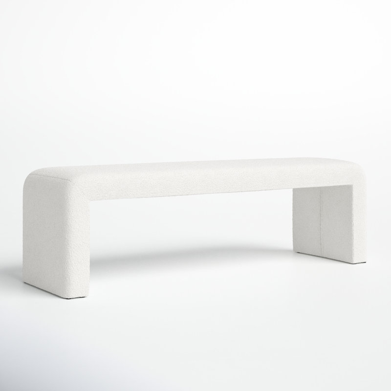 Axle Polyester Blend Upholstered Bench