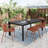 Outdoor Patio Dining Chairs Stackable Chairs with Breathable Design-722823932