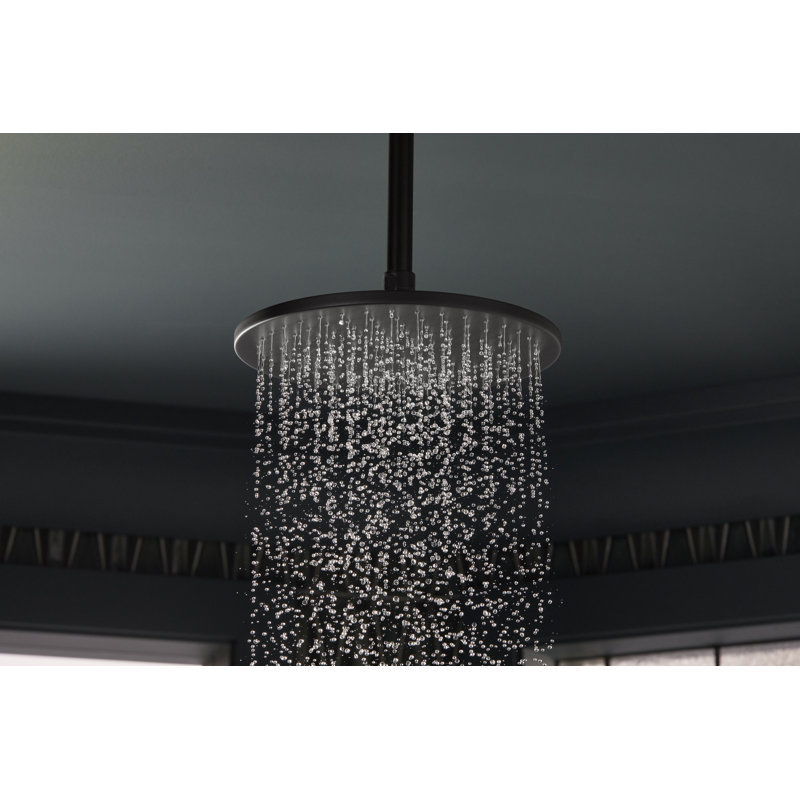 Occasion 8 In. Single-Function Rainhead, Matte Black, 2.5 GPM
