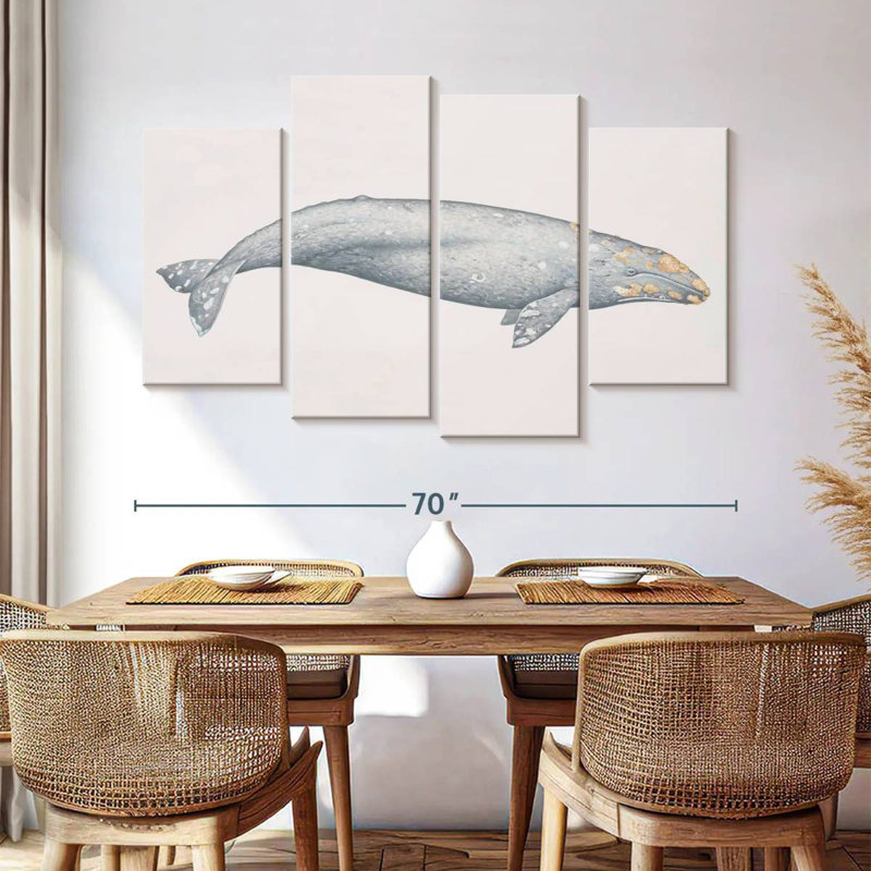Brampt Gray Whale, 42" H x 68" W